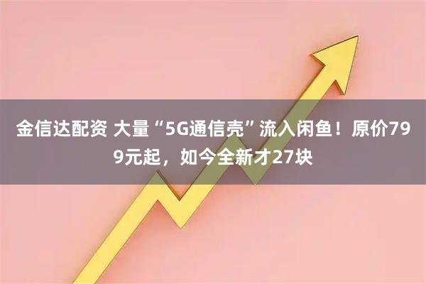 金信达配资 大量“5G通信壳”流入闲鱼！原价799元起，如今全新才27块
