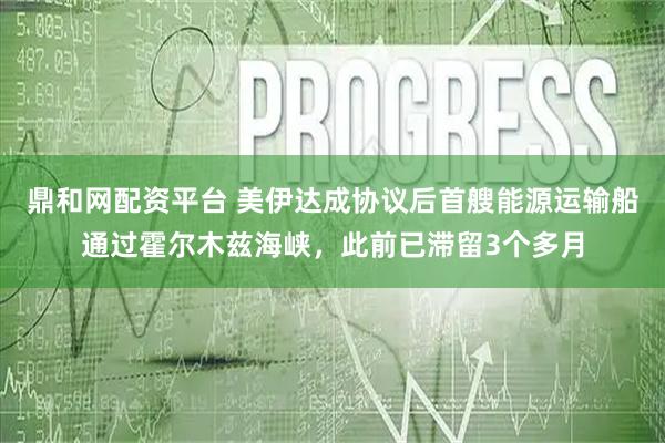 鼎和网配资平台 美伊达成协议后首艘能源运输船通过霍尔木兹海峡,此前已滞留3个多月